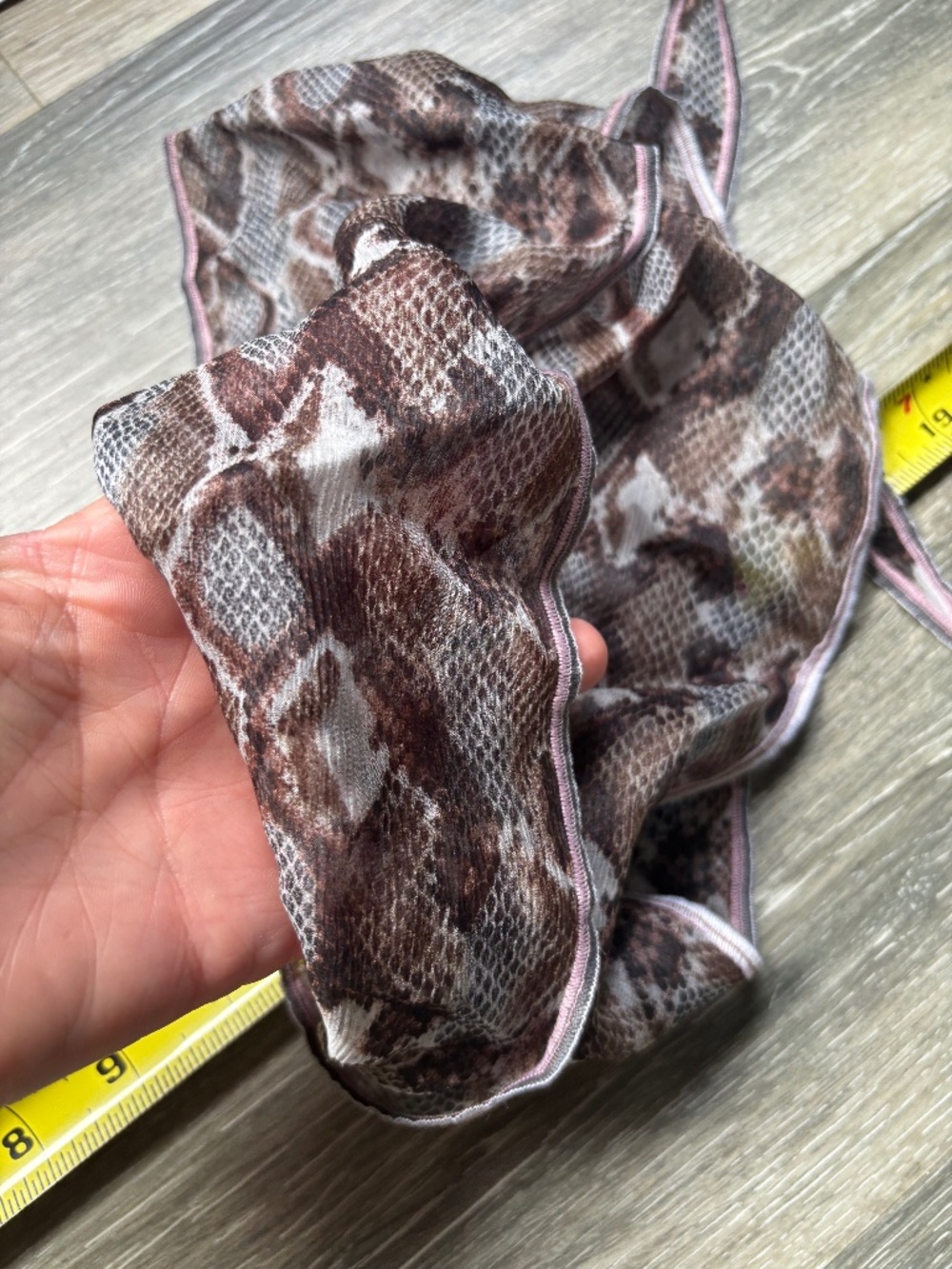 THE LITTLE PROJECT SNAKESKIN SKINNY SCARF LIMITED EDITION